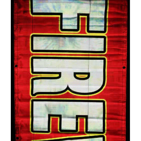 Red Reflective Banner